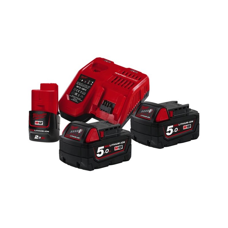 PACK BATTERIE M18 NRG-502 PACK NRJ 18V, 5,0 AH  RED LITHIUM, SYSTEME M18
