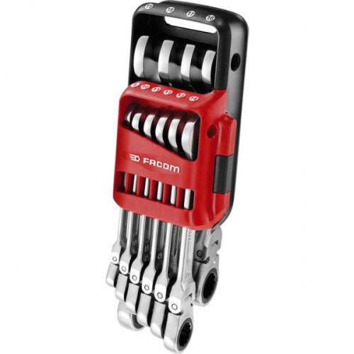 JEU DE 12 CLES MIXTES A CLIQUET ARTICULEES EN ETUI POCKET