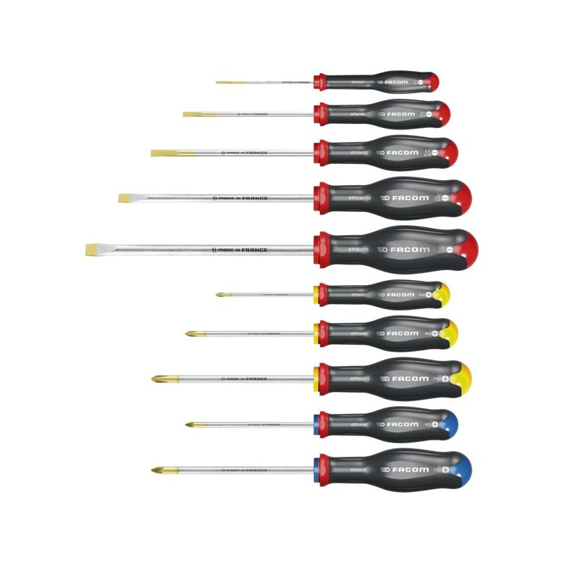 JEU DE 10 TOURNEVIS PROTWIST