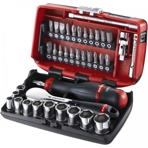 CLIQUET ET DOUILLES 1/4''COFFRET R.181NANOPB