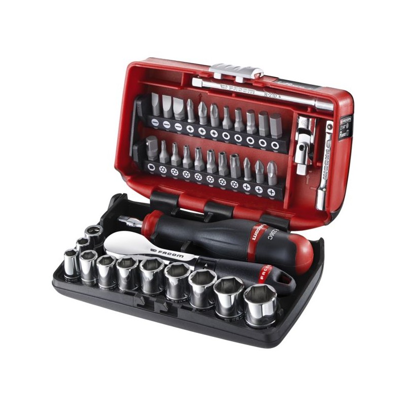 CLIQUET ET DOUILLES 1/4''COFFRET R.181NANOPB