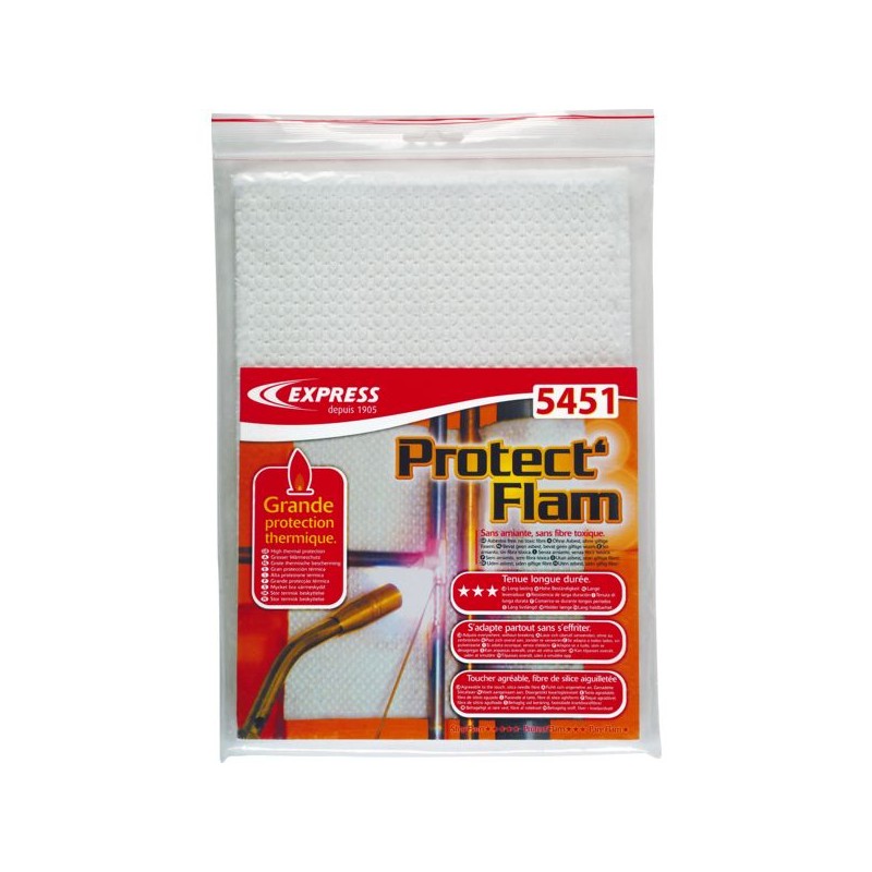 PROTECTION THERMIQUE PROTECTFLAM EN FIBRE DE SILICEFORMAT A4