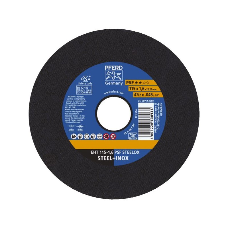 DISQUE A EBARBER ACIER/FONTE PSF E 230-7 A 30 P PSF/22.23 47541