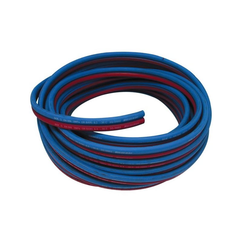 TUYAU SOUDURE CAOUTCHOUC ARMEACETYLENE DIAM. 10 MM 20 BARCOURONNE DE 20 M