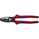 COUPE CABLE DOUBLE TRANCHANT CUIVRE ET ALUMINIUM BRUNI ISOLELG 200 MM