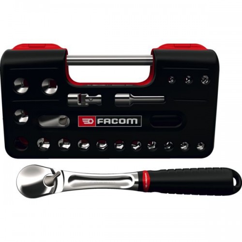 COFFRET COMPACT CLIQUET DOUILLE 1/2 DETECTION BOX - 6 PANS