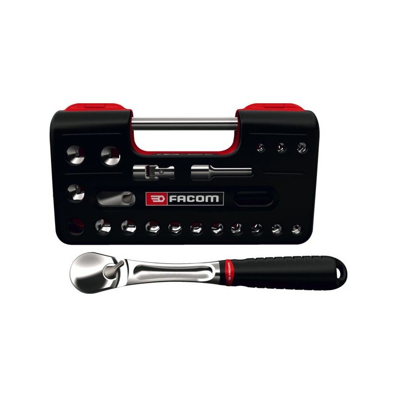 COFFRET COMPACT CLIQUET DOUILLE 1/2 DETECTION BOX - 6 PANS