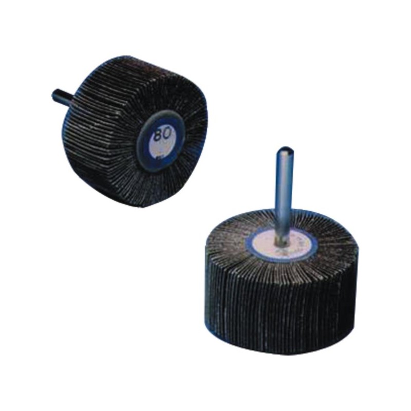 ROUE A LAMELLES 32220 TOILE ABRASIVE S/TIGE DIAM. 6 80 X 30GRAIN 40