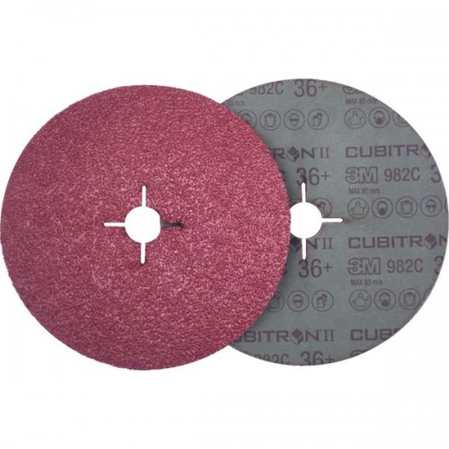 DISQUE FIBRE CERAMIQUE 982C CUBITRON DIAM. 125 X 22 MM GRAIN60