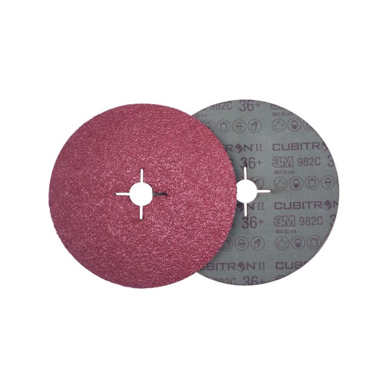 DISQUE FIBRE CERAMIQUE 982C CUBITRON DIAM. 125 X 22 MM GRAIN60