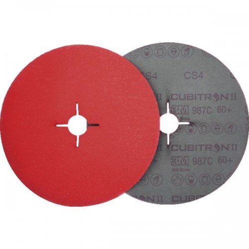 DISQUE FIBRE 987C CERAMIQUE CUBITRON II - DIAM. 125 MM GRAIN60