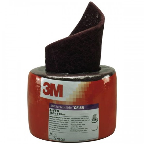 ROULEAU SCOTCH-BRITE CF-RL 125X 10000 MM A ROUGE TRES FIN