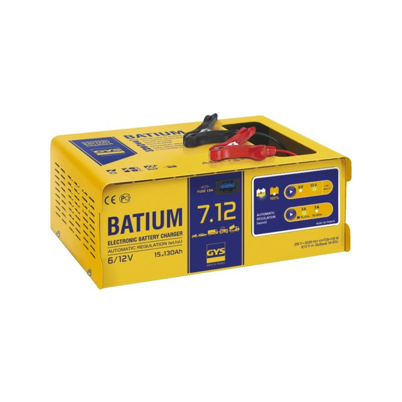 CHARGEUR BATTERIE PROF.AUTOMATIQUE BATIUM 7-12 - 6/12 V 230V 105 W