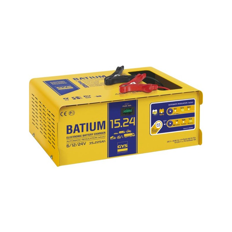 CHARGEUR BATTERIE PROF.AUTOMATIQUE BATIUM 15-24 -6/12/24V 230 V - 450