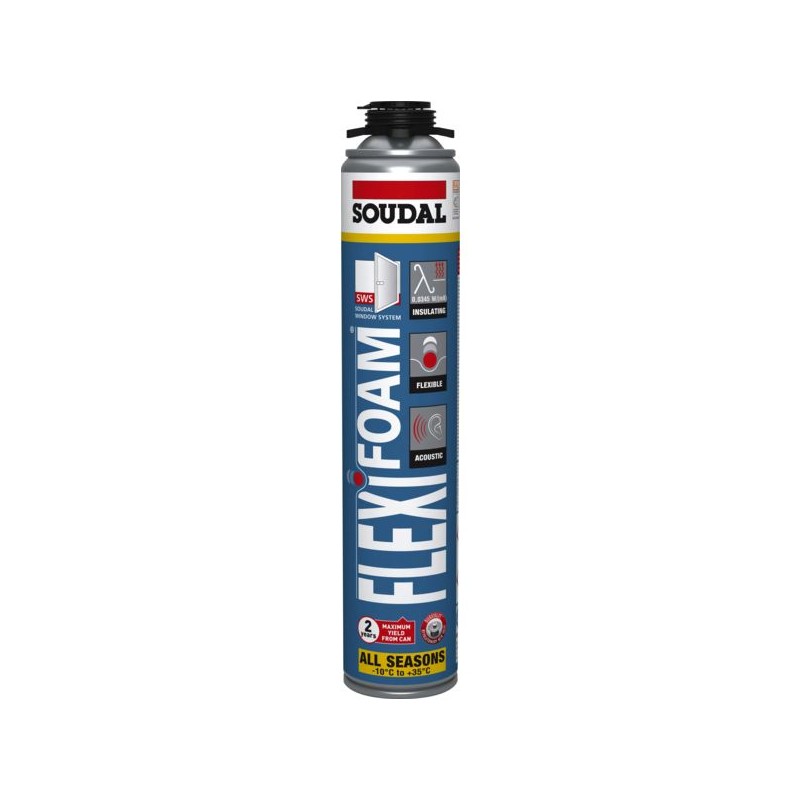 MOUSSE POLYURETHANE FLEXIFOAMGUN AEROSOL 750 ML