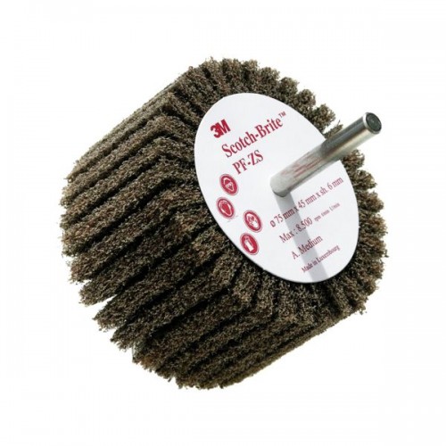 BROSSE SCOTCH-BRITE PF-ZS SURTIGE DIAM. 75 X 45 X 6 A MARRON MOYEN