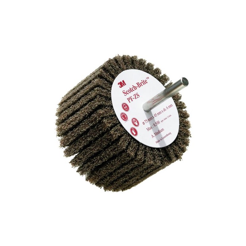 BROSSE SCOTCH-BRITE PF-ZS SURTIGE DIAM. 75 X 45 X 6 A MARRON MOYEN