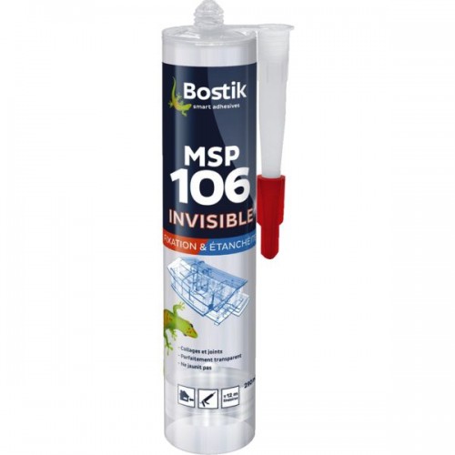 MASTIC COLLE POLYMÈRE MSP 106 INVISIBLE - 290 ML