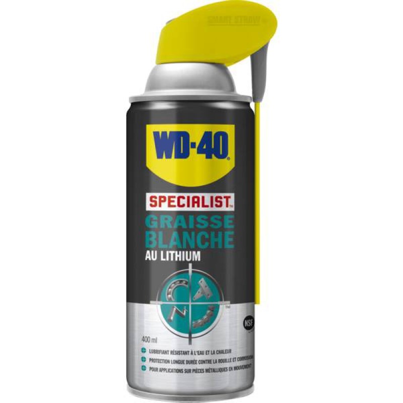 GRAISSE BLANCHE AU LITHIUM 33391 AEROSOL 400 ML SYSTEME PROFESSIONNEL WD-40