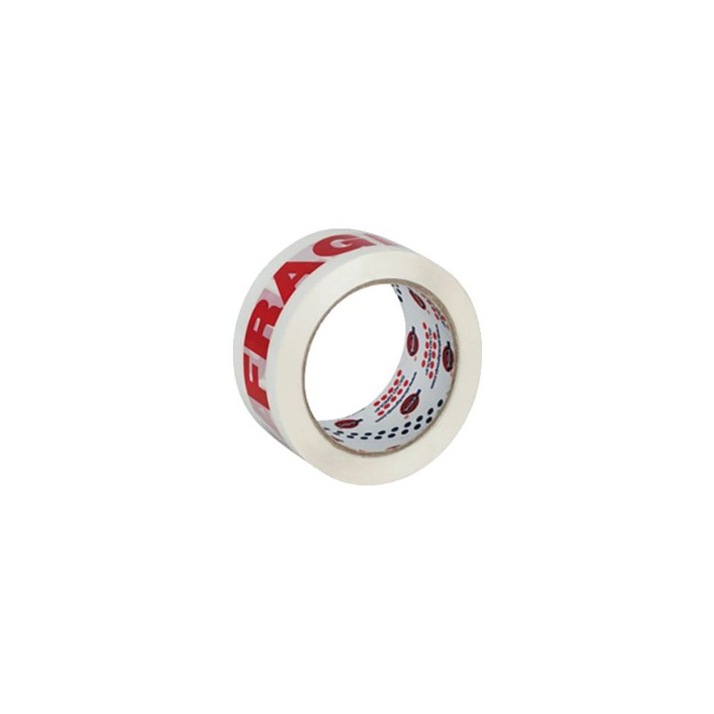 RUBAN ADHESIF FRAGILE BLANCIMPRIME 48MMX100M