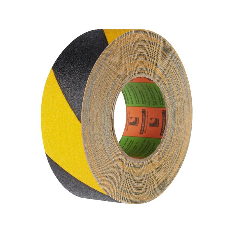 RUBAN ADHESIF ANTI DERAPANT- 50MM X 18M JAUNE/NOIR