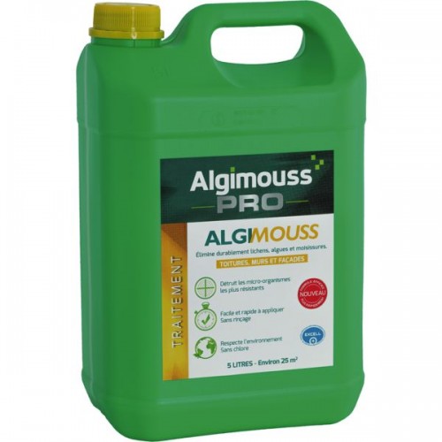 TRAITEMENT ANTIMOUSSE ALGIMOUSS DEMOUSSANT - BIDON DE 5 L
