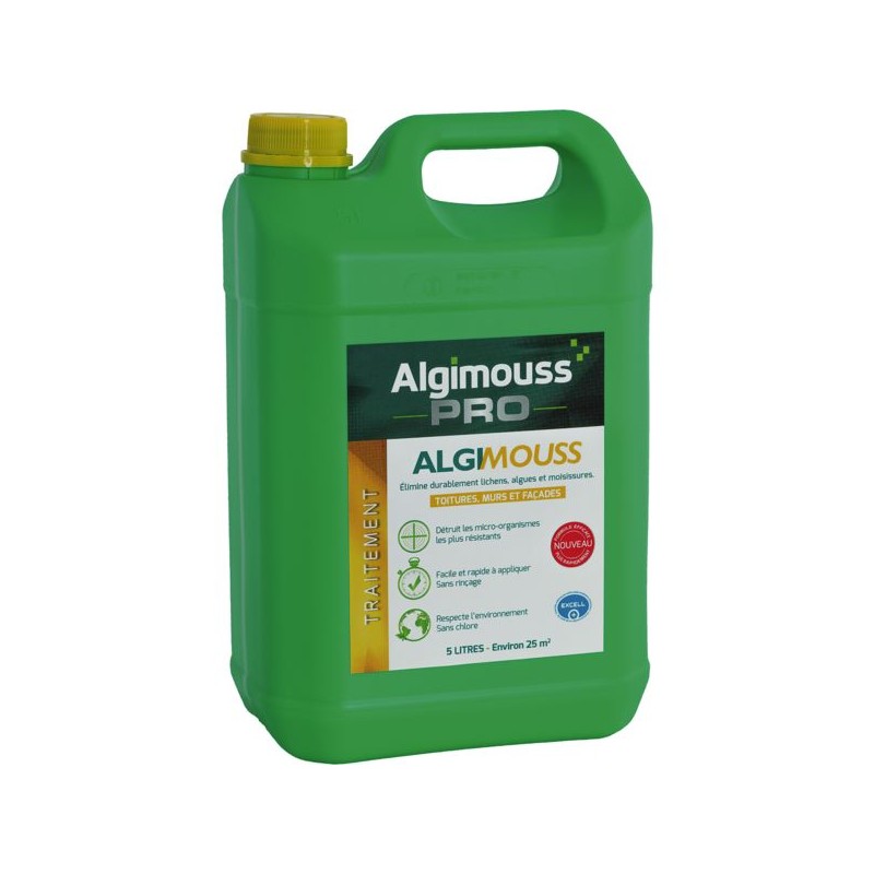 TRAITEMENT ANTIMOUSSE ALGIMOUSS DEMOUSSANT - BIDON DE 5 L