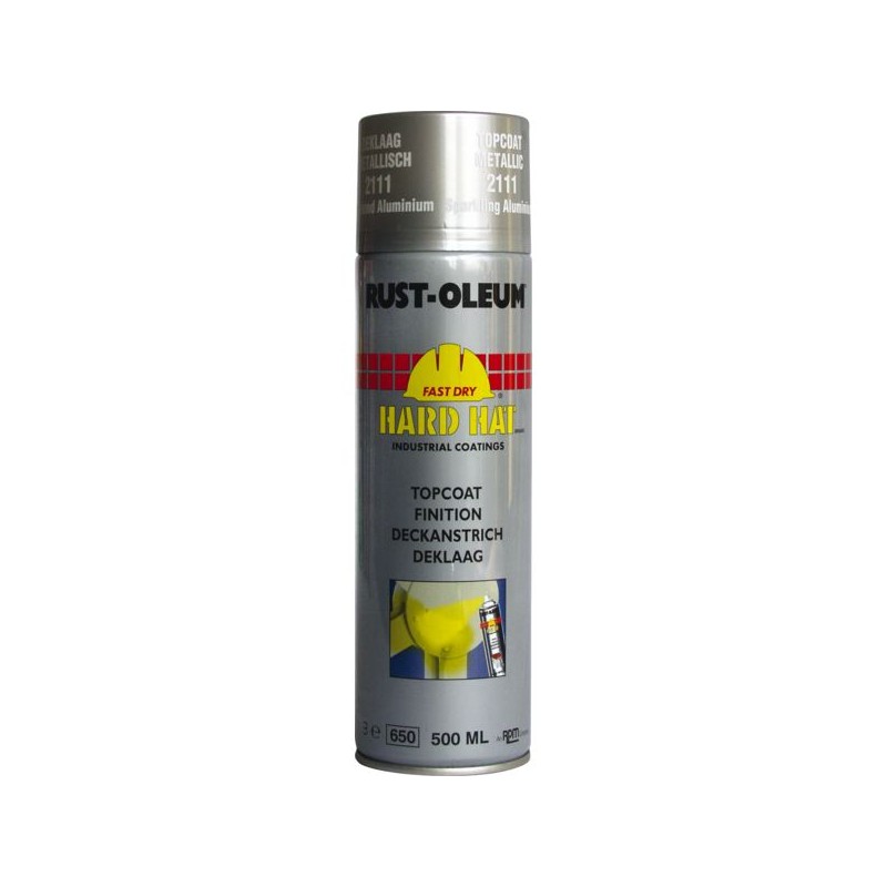 FINITION METALLIQUE HARD HAT ALUMINIUM BRILLANT AEROSOL 500ML