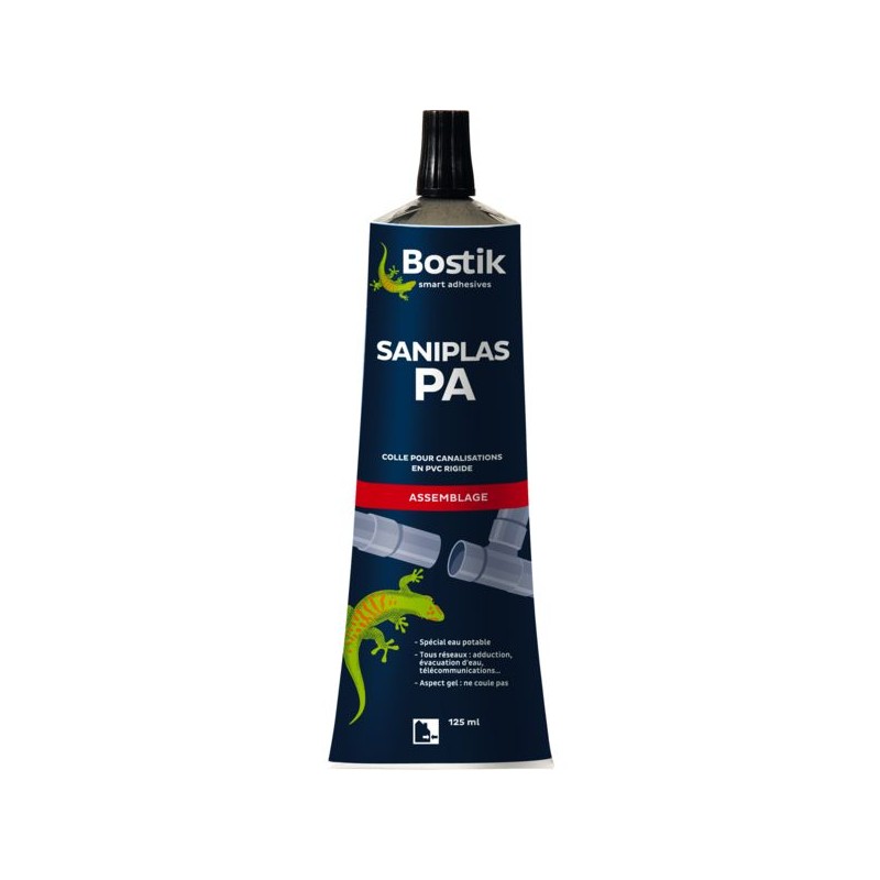 COLLE SANIPLAS PA BOITE DE 1 LITRE COLLE POUR CANALISATION PVC