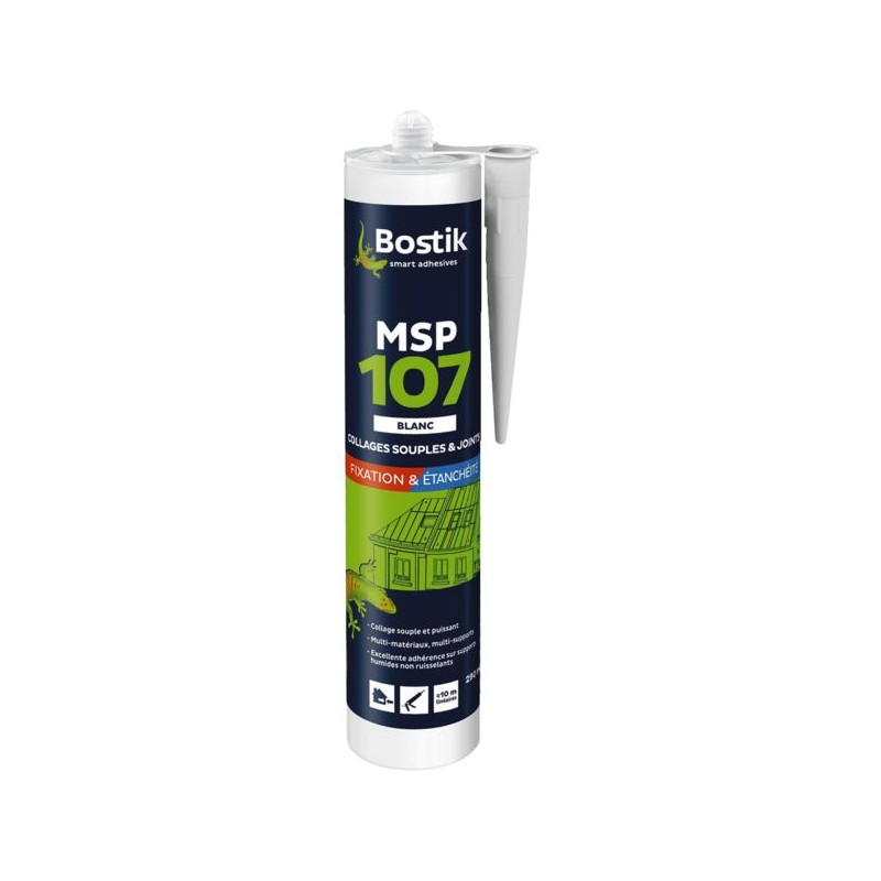 MASTIC POLYMERE MSP 107 CARTOUCHE 290 ML - BLANC