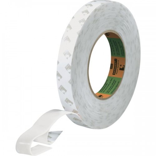 MOUSSE DOUBLE FACE ACRYLIQUE EP. 1.4MM BLANC 10 M X 19 MM AFT 1179