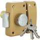 VERROU A BOUTON 25 BRONZE OR CITY GB CYLINDRE 40 MM - 3 CLES