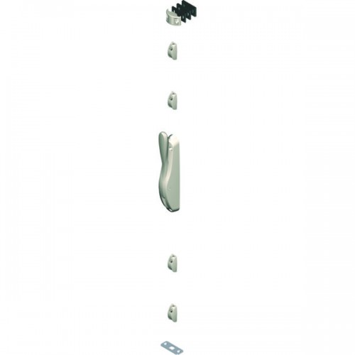 CREMONE POMPIER DEESSE EN APPLIQUE A LEVIER BLANC ( SANS TRINGLE)