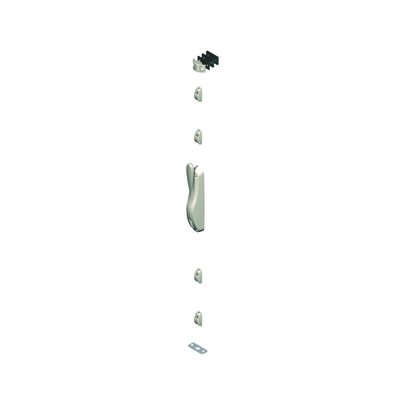 CREMONE POMPIER DEESSE EN APPLIQUE A LEVIER BLANC ( SANS TRINGLE)