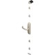 CREMONE POMPIER DUALIS EN APPLIQUE POIGNEE TOURNANTE ALU (SANS TRINGLE