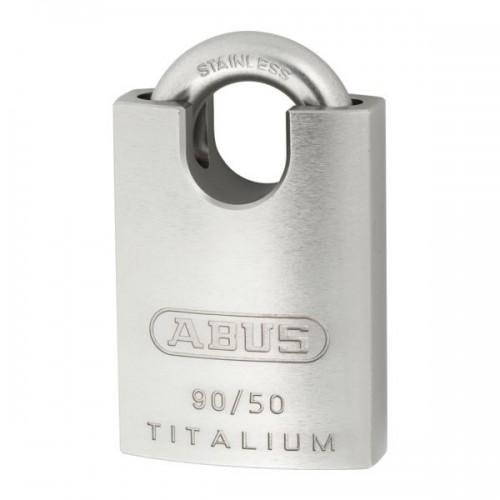 CADENAS ALUMINIUM TITANIUM 90/50 BLINDE DE 50 MM ANSE INOX 23 MM