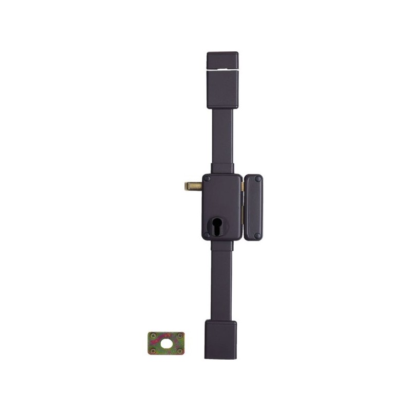 SERRURE 3 POINTS BELUGA CP MARRON A FOUILLOT 75 X 130 MM DROITE