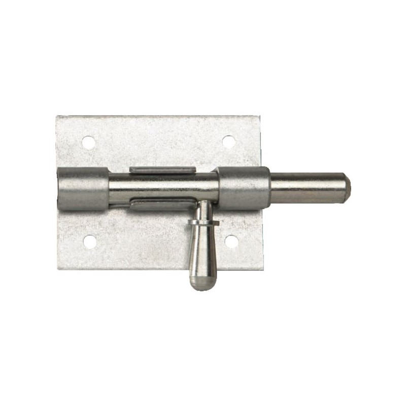 VERROU DE BOX POIRE RENFORCE -D10 - ZINGUE BLANC