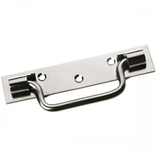 POIGNEE SUR PLATINE - LG 160MM ZINC BLANC