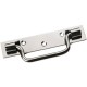 POIGNEE SUR PLATINE - LG 160MM ZINC BLANC