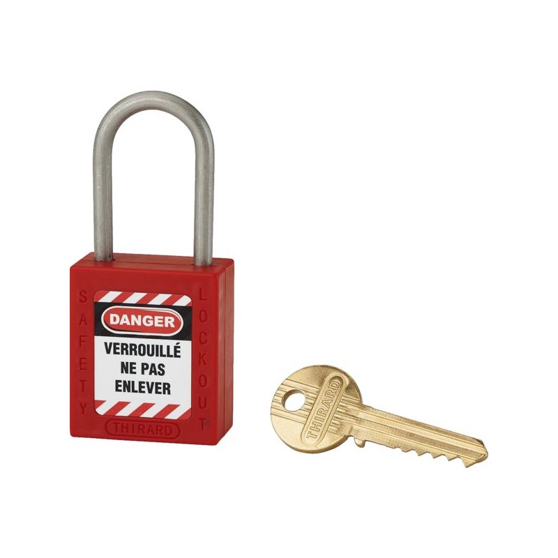 CADENAS DE CONSIGNATION ABS38MM BLEU ANSE INOX HT38Ø4,76 1 CLE VARIE