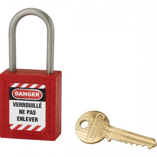 CADENAS DE CONSIGNATION ABS38MM VERT ANSE INOX HT 76Ø6 1 CLE VARIE