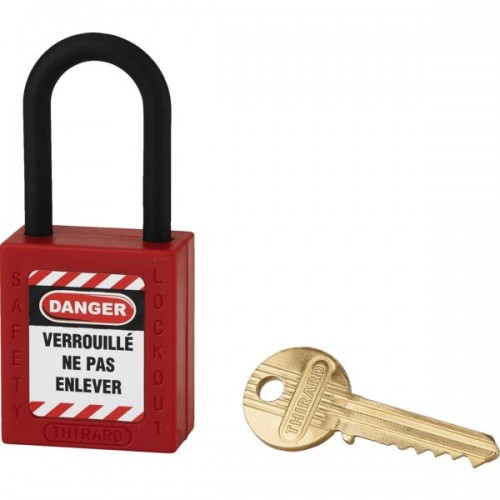 CADENAS DE CONSIGNATION ABS ROUGE40MM, ANSE NYLON D.6 * H38MM1 CLE