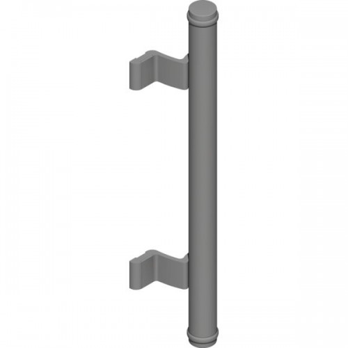 POIGNEE DIVA XI LG 500MM Ø 35MM - ALU GRIS RAL 9006