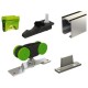 ENSEMBLE RAIL ALUMINIUM + GARNITURE POUR PORTE A DEPLCTDROIT 40 KG