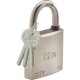 CADENAS CITY 35 NICKELE SATINEANSE INOX 3 CLES VARIE