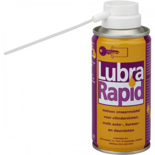 LUBRIFIANT SPECIALE SERRURE ETCYLINDRE LUBRA RAPID, AEROSOLEN 150ML