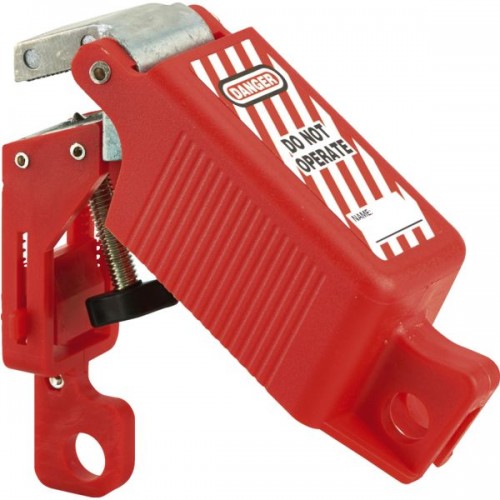 VERROUILLAGE AJUSTABLE (DE5,3A 9MM) POUR DISJONCTEUR A LEVIER, ROUGE