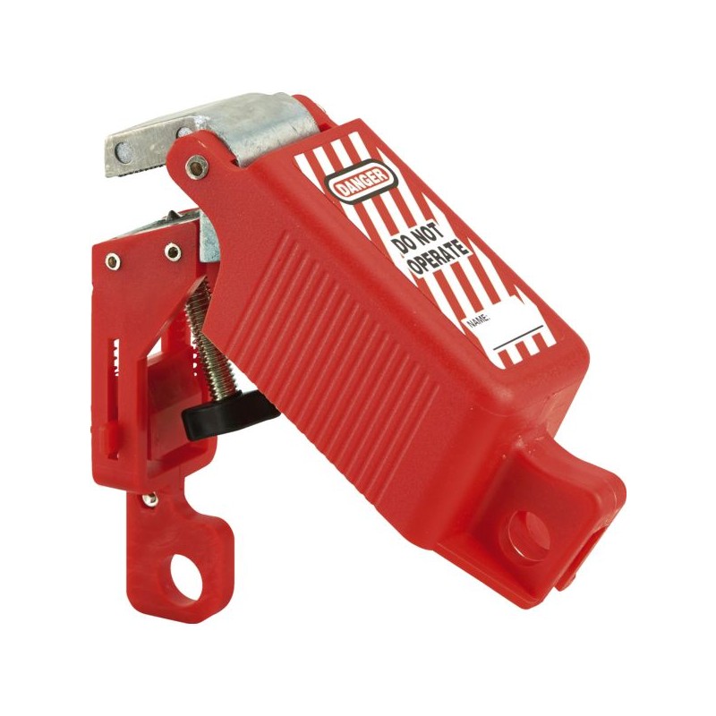 VERROUILLAGE AJUSTABLE (DE5,3A 9MM) POUR DISJONCTEUR A LEVIER, ROUGE