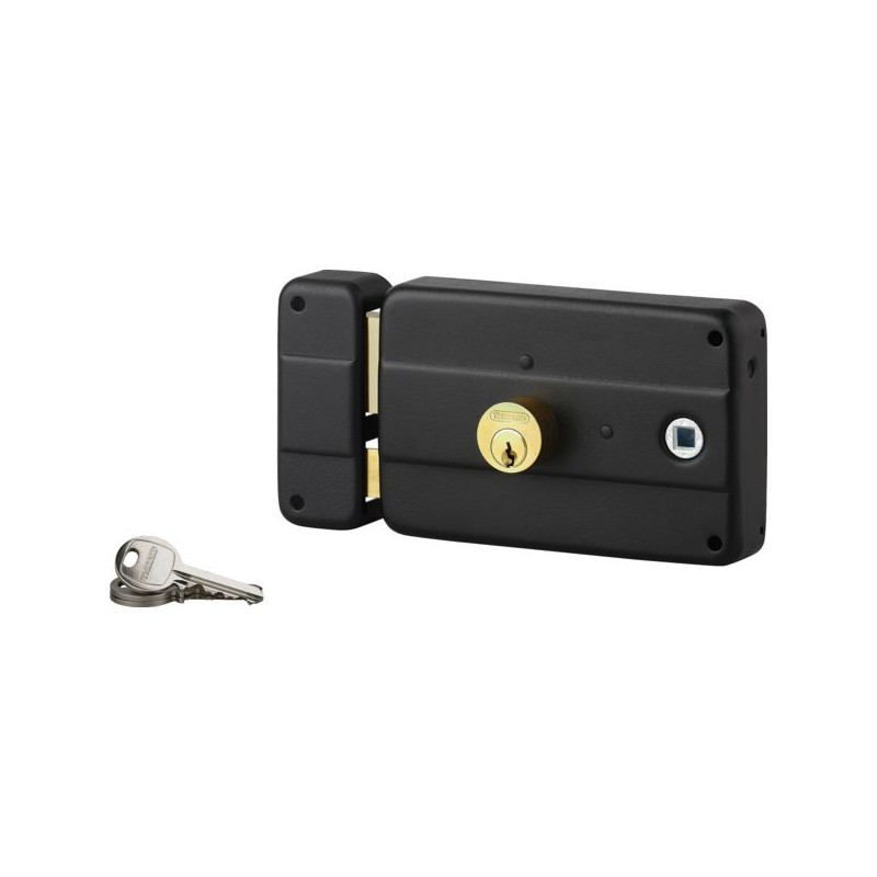 COFFRE ET GACHE ACIEREMBOUTI. PENE LAITON,DEMI-TOUR LAITON. MECANISME A